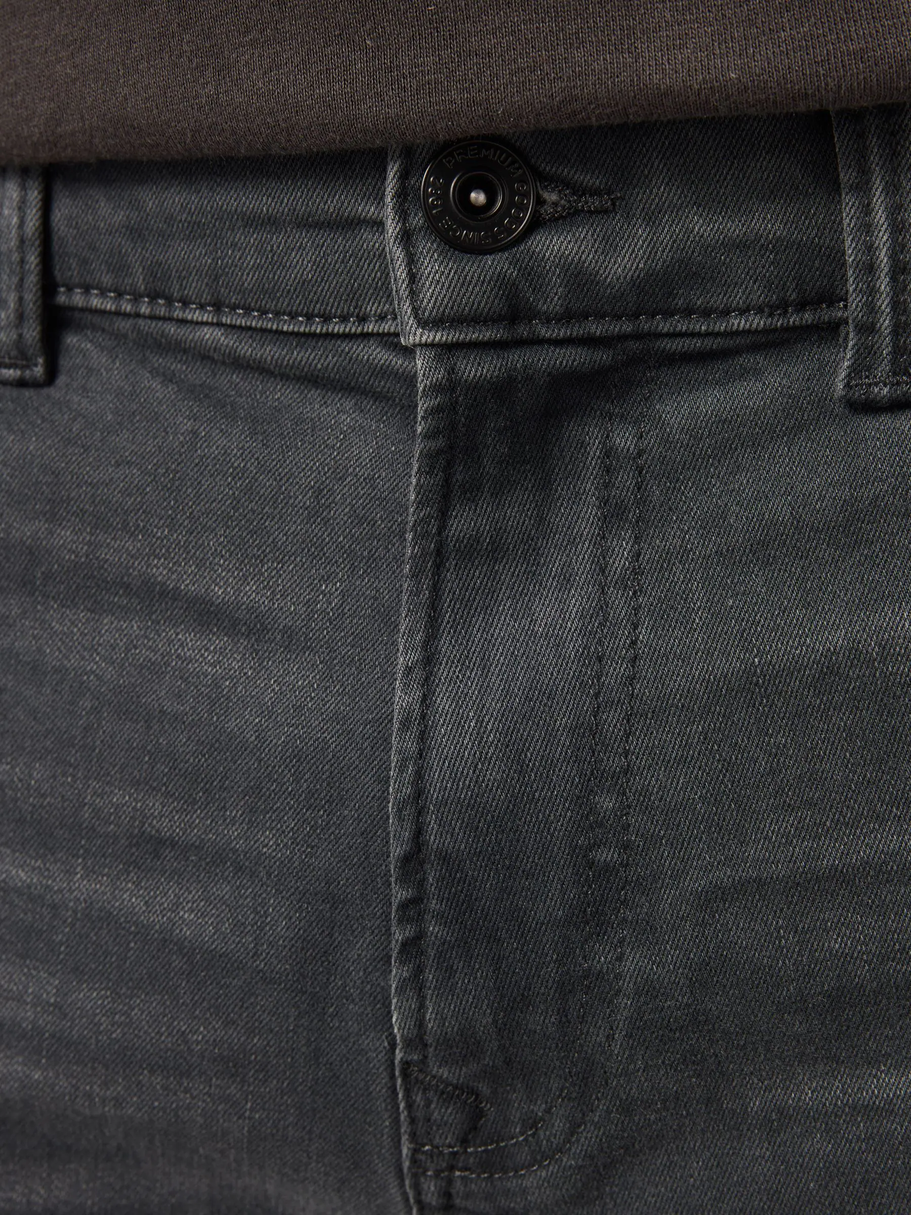 Antracietgrijs - Enkele - Slim fit klassieke stretchy jeans