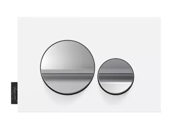 Pack WC suspendu sans bride JACOB DELAFON Elite + bâti-support + plaque Chrome brillant/Blanc mat