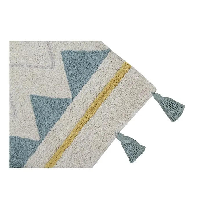 Lorena Canals Tapis Azteca | Bleu