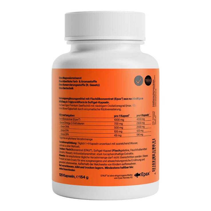 Omega-3 Ultra DHA Zeinpharma Kapseln, 120 St