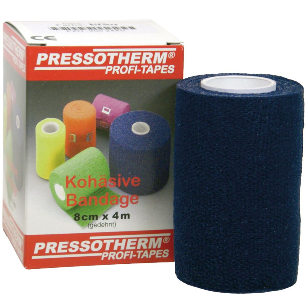 Pressotherm® Kohäsive Bandagen 8 cm x 4 m blau