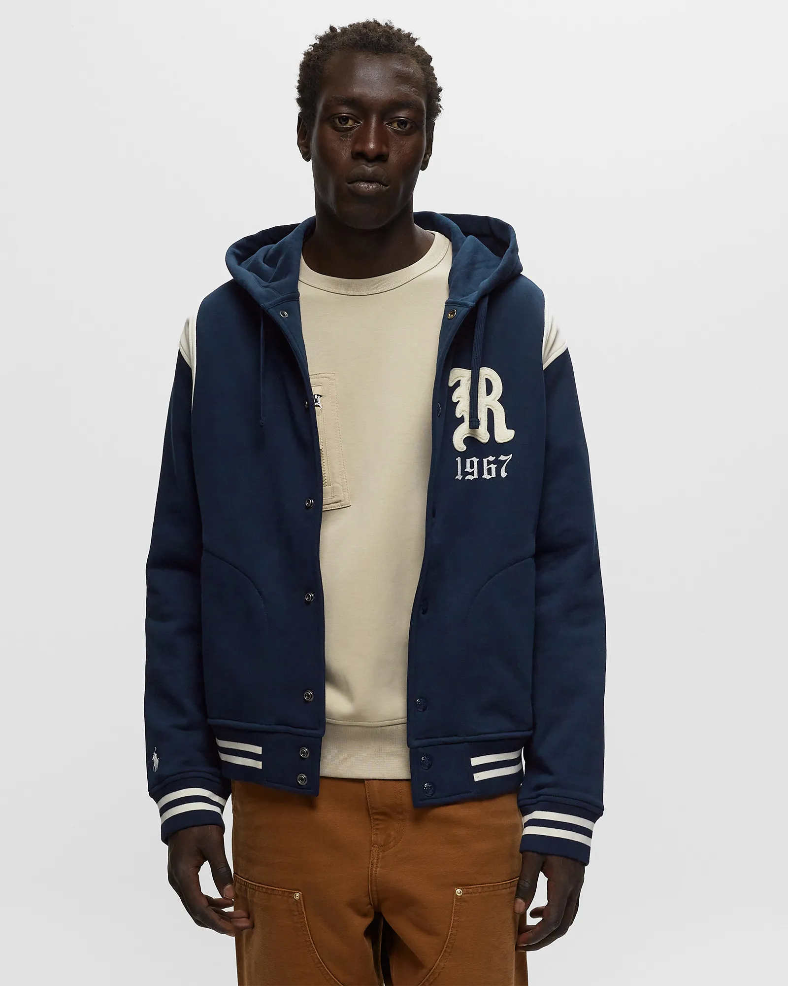 Polo Ralph Lauren BASEBLHOODM1-L/S HOODED BASEBALL JACKET