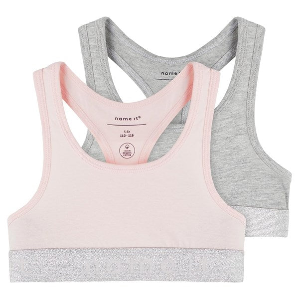 Køb Name it Barely Pink Top 2-pak Noos