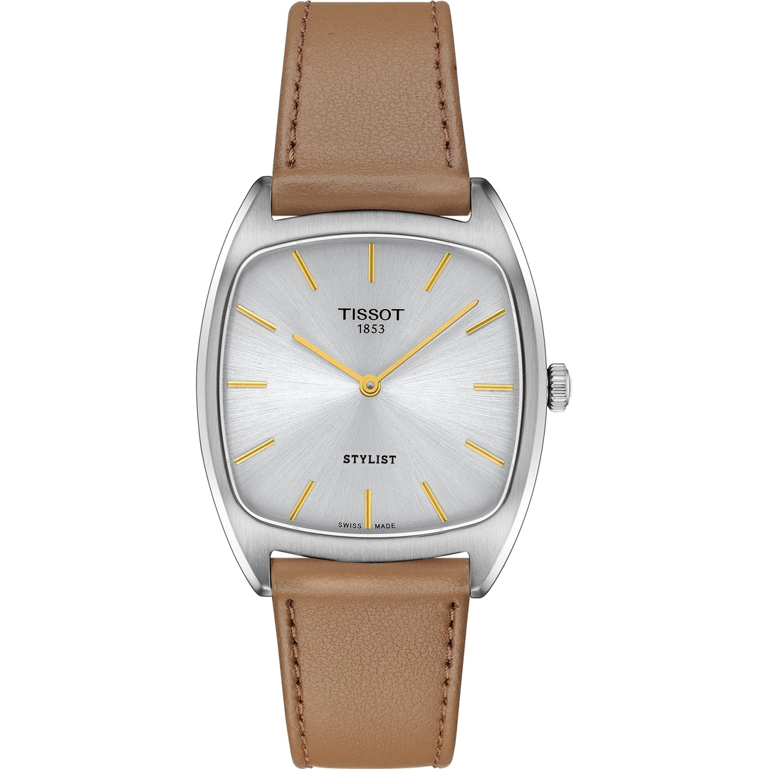 Tissot Stylist Silbrig / Beige
