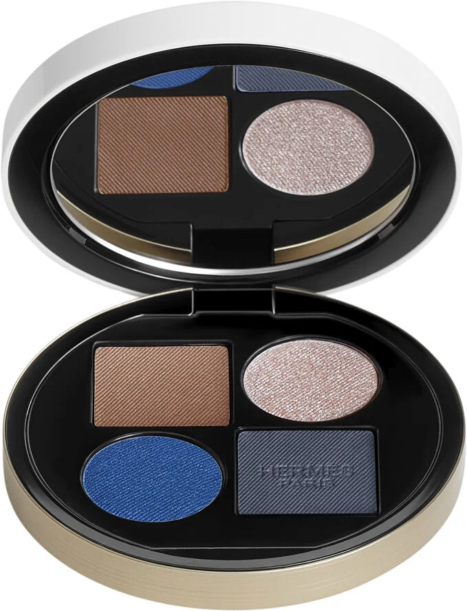 HERMÈS Ombres d'Hermès, powder quartet for the eyes, Ombres Marines