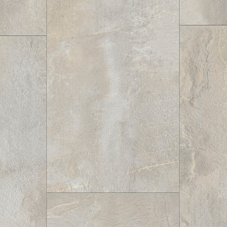 Dalle vinyle à clipser Senso Premium clic 2 Shale beige 38,9 x 72,9 cm