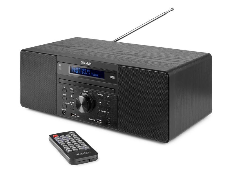 Audizio Radio/CD-Player Prato Schwarz DAB  Radio mit CD-Player