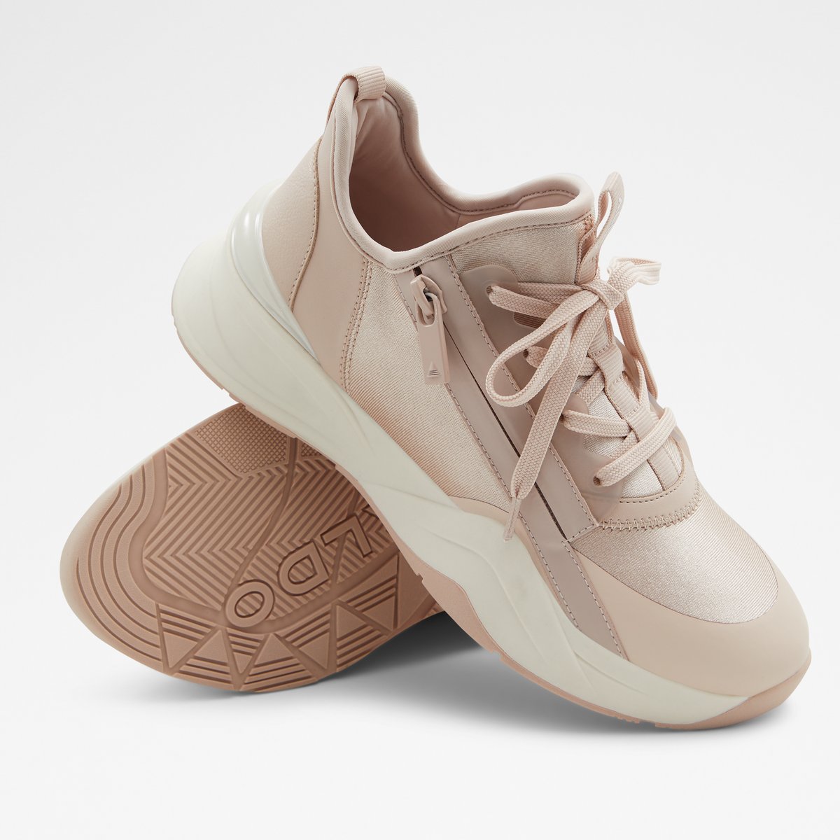 Labedar Light Pink Women Platform and wedge sneakers