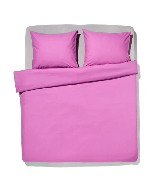 housse de couette coton doux 140 x 200/220 violet