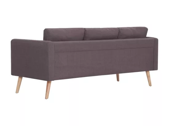 Ensemble de canapé 2 pièces Tissu Taupe