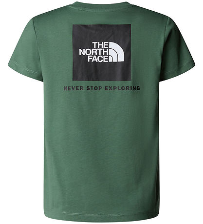 The North Face T-Shirt - Box - Ente Green m. Print