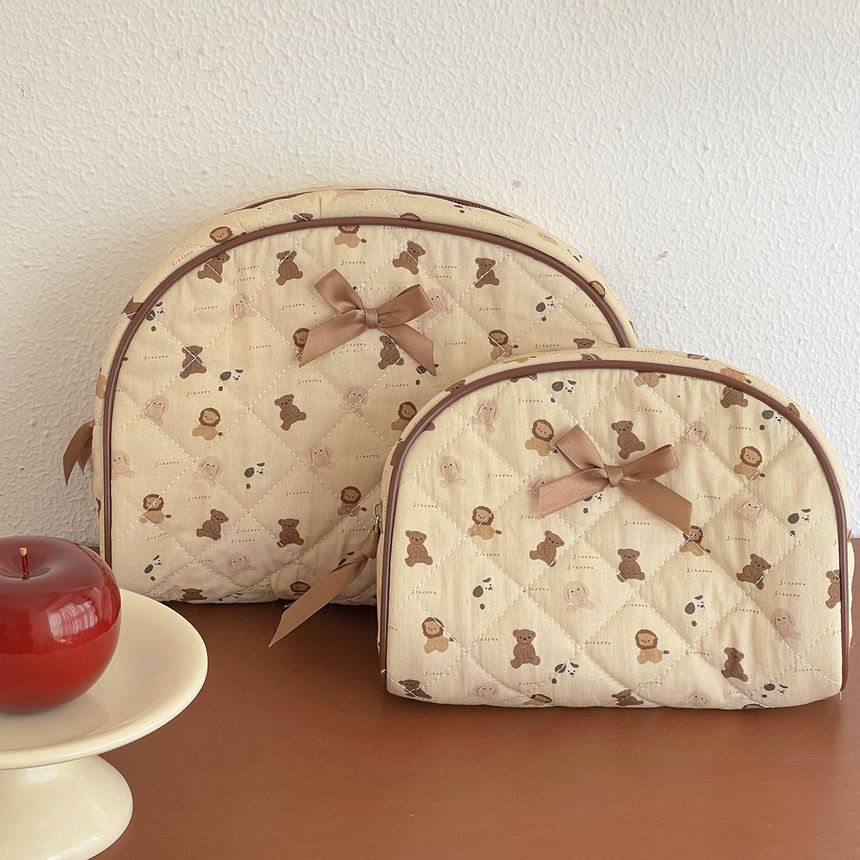 ZenlyHabit - Cartoon Paneel Stoffen Make-up Tas / Etui (Diverse Ontwerpen)