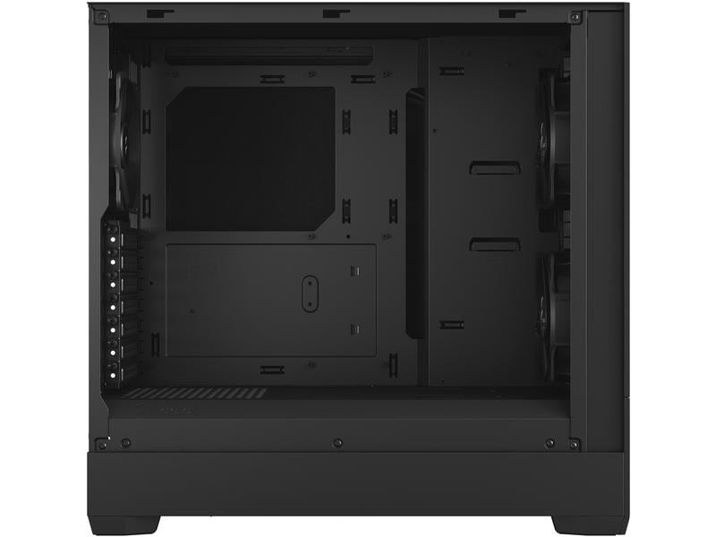 Fractal Design PC-Gehäuse Pop Silent TG Schwarz Kompaktes Midi-Tower-Gehäuse mit Sichtfenster