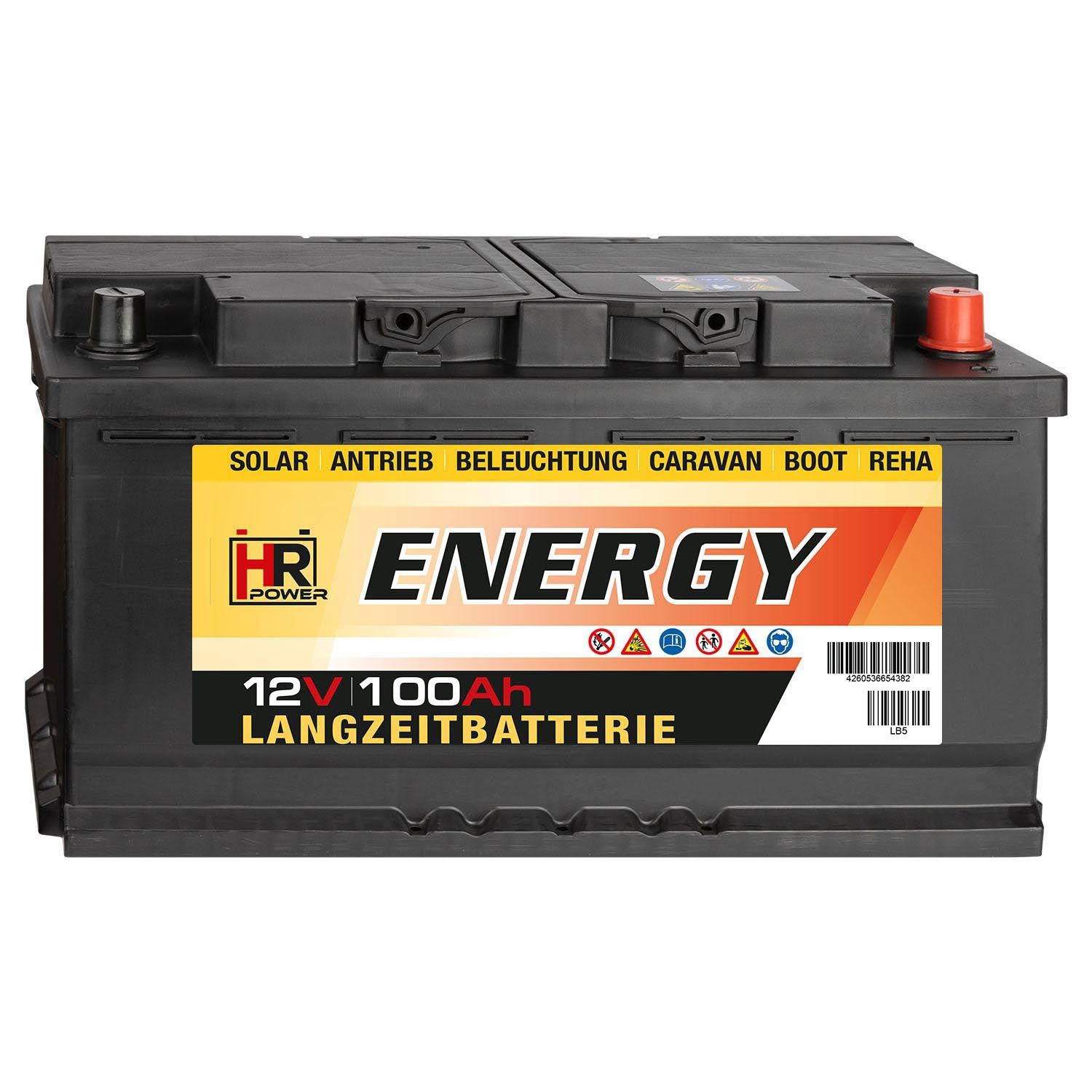 HR-ENERGY Batterie 12V 100Ah