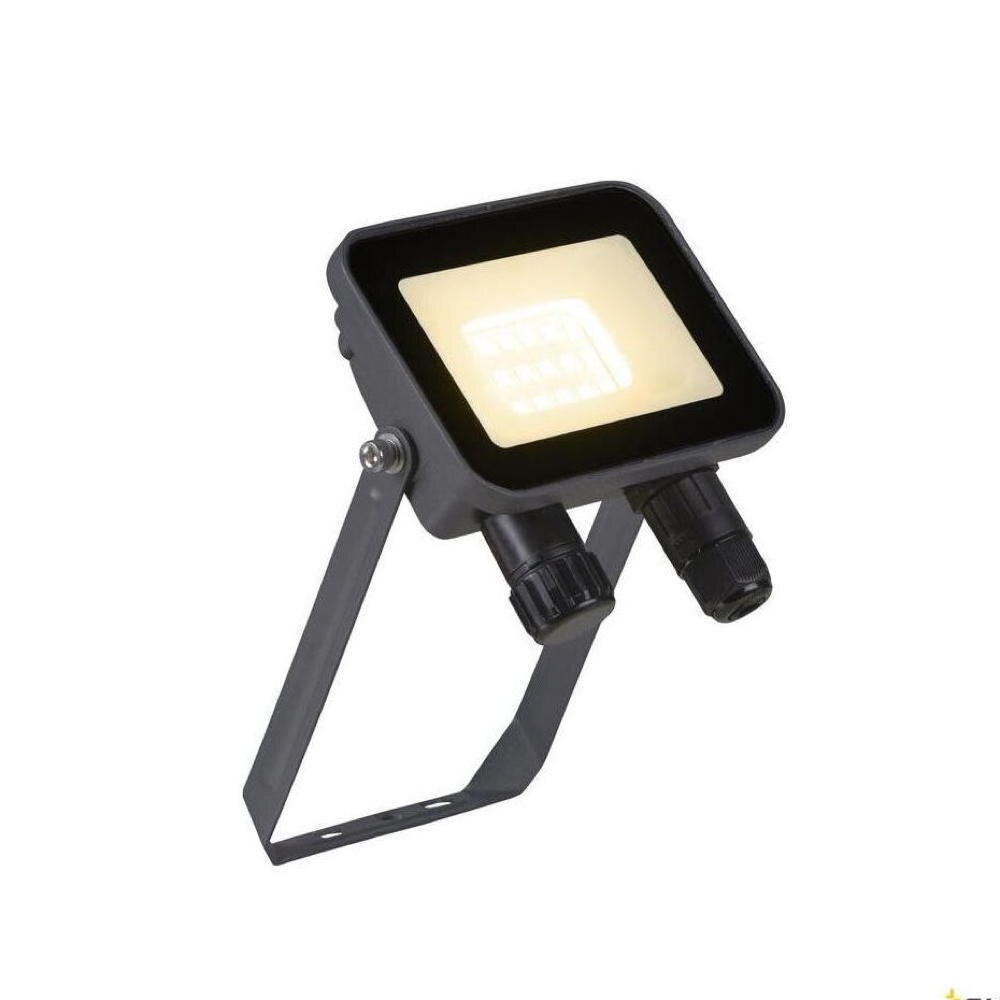 LED wand- en plafondlamp Floodi in antraciet 9,3W 1040lm IP65