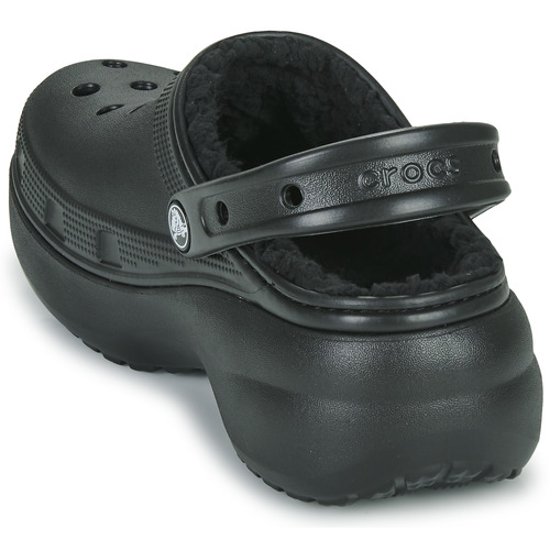 Crocs - CLASSIC PLATFORM LINED CLOG W - Noir