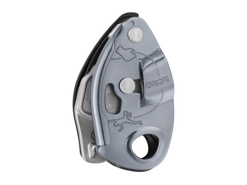 Petzl Sicherungsgerät Grigri Belay Device, Grau Sicherungsgerät mit Blocklernunterstützung durch Klemmnocken