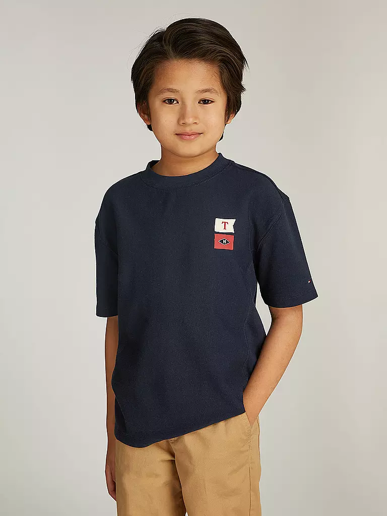 TOMMY HILFIGER Jungen T-Shirt  dunkelblau