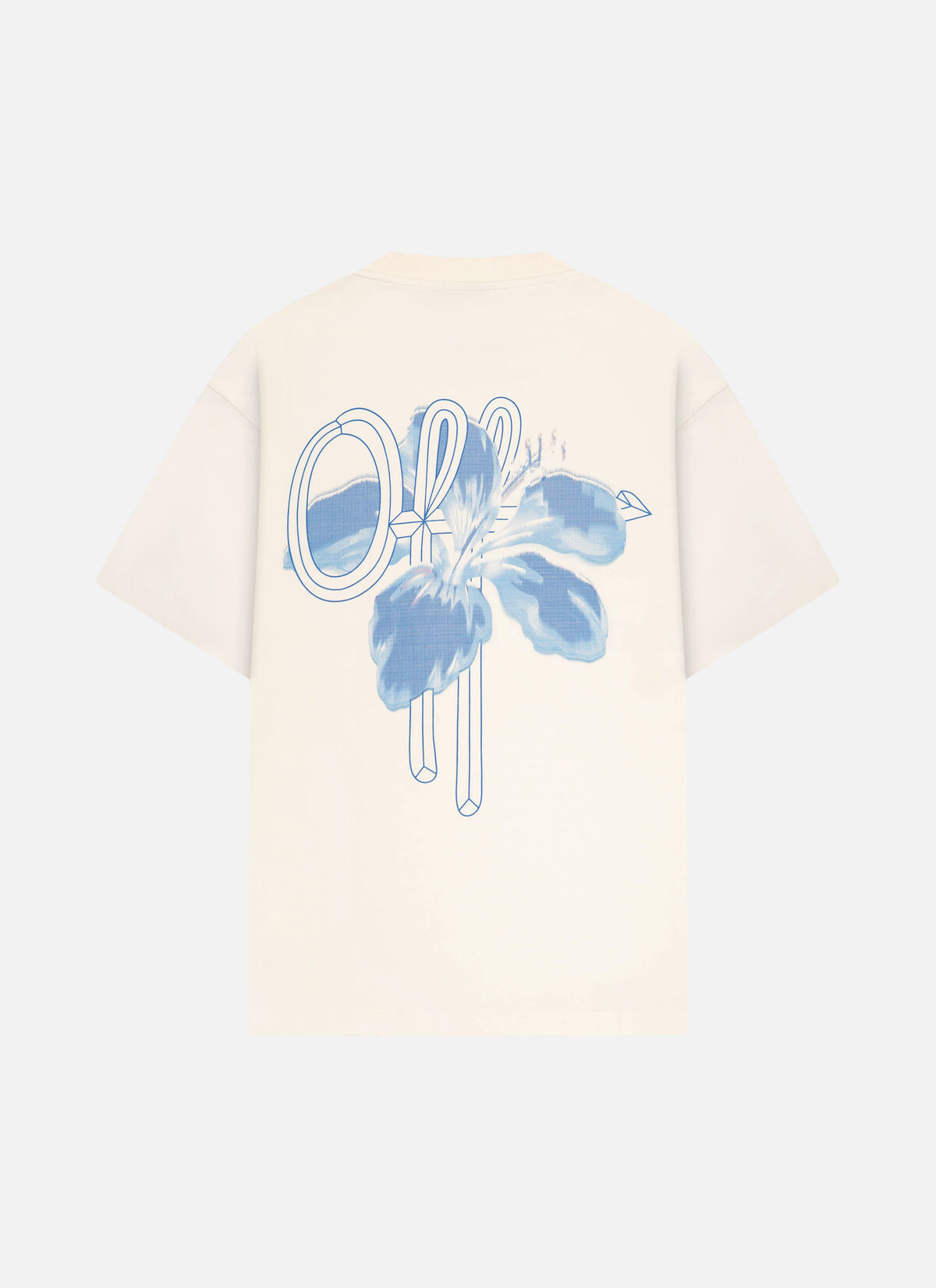 Off The Pitch Corsage T-Shirt Heren Gebroken Wit