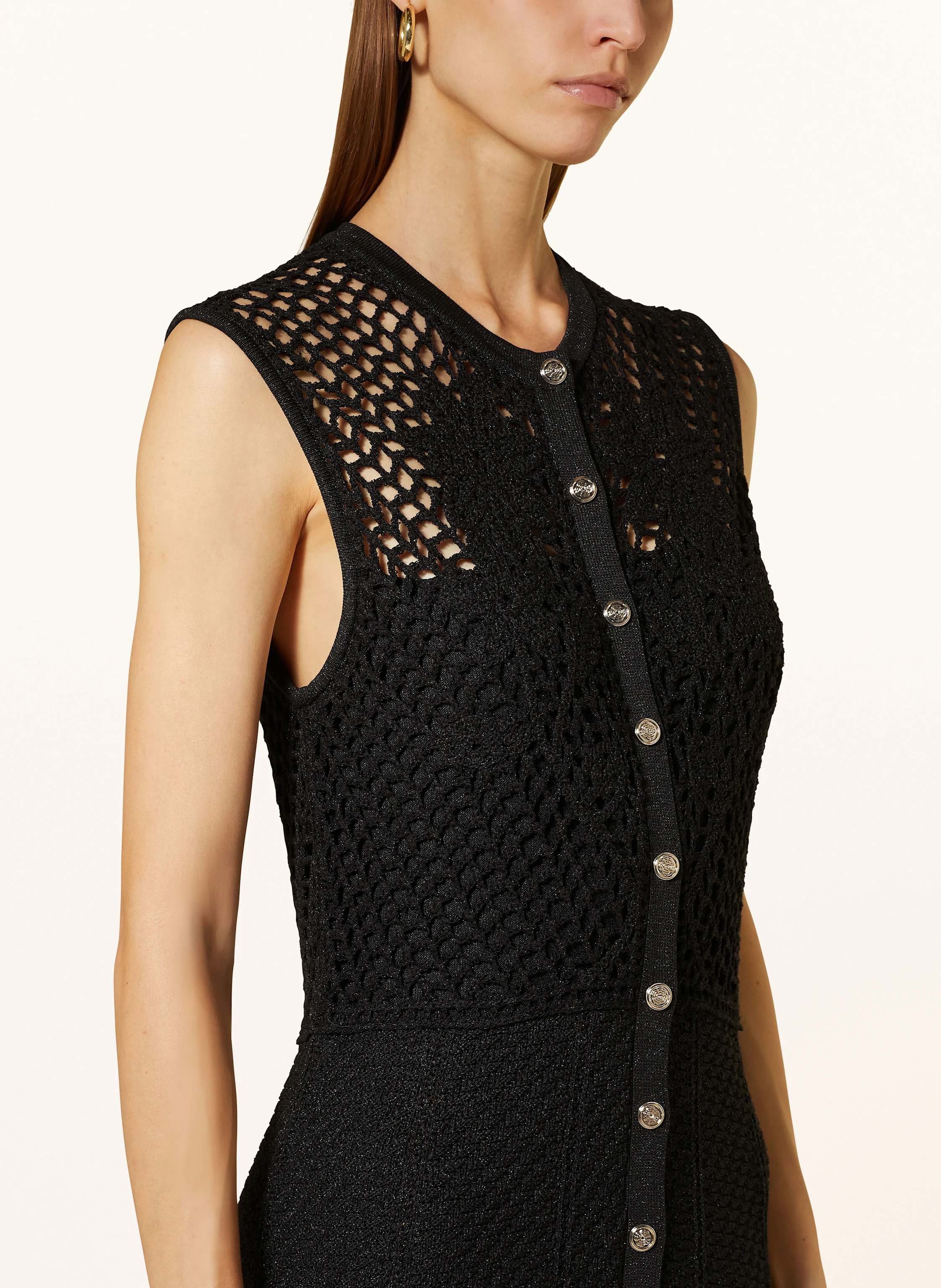 maje Strickkleid mit Glitzergarn