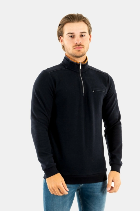 Pull hiver Benson & Cherry melo marine