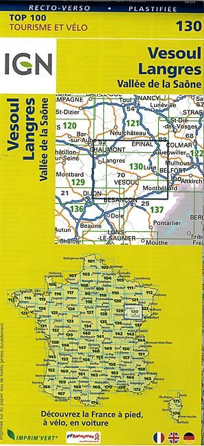 IGN - TOP 100 130 VESOUL LANGRES PLASTIFIEE