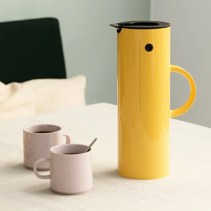 Stelton - Isolierkanne EM 77, 1 l soft schwarz