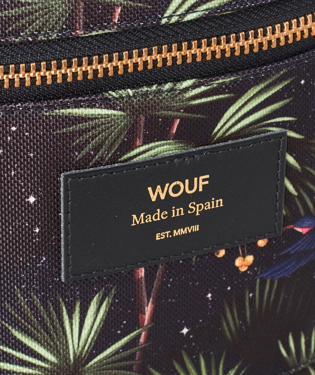 WOUFVANITY EN FIBRES RECYCLÉES IMPRIMÉ TROPICAL