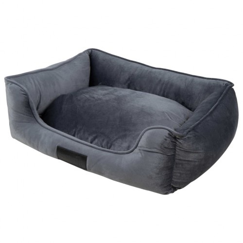Cama cinza para cachorro