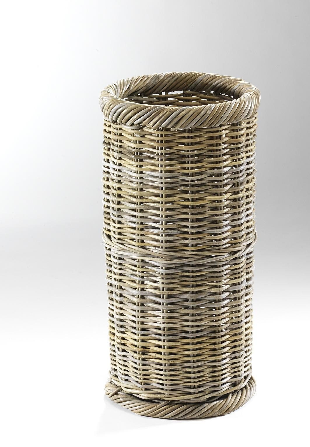 locker Schirmständer rund, Ø 28 cm, aus Rattan