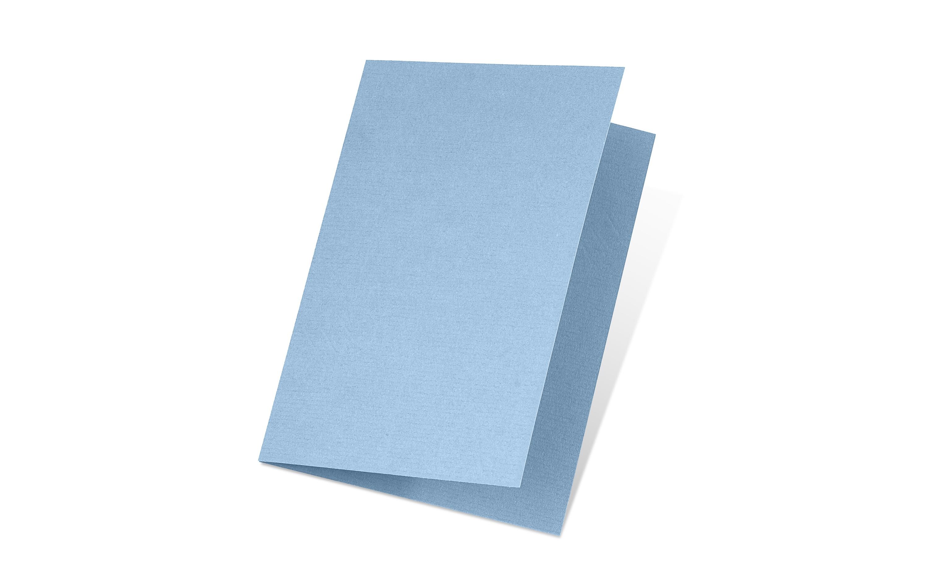 Blankokarte 1001, A5, 5 Blatt, PastellblauSchreibkarte im Format A5