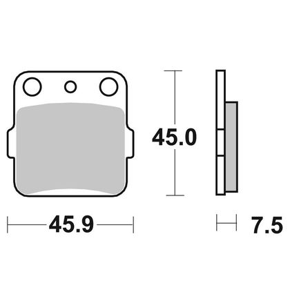 Plaquettes de freins SBS 592SI Sinter Métal Fritté Racing avant/arrière (selon modèle)