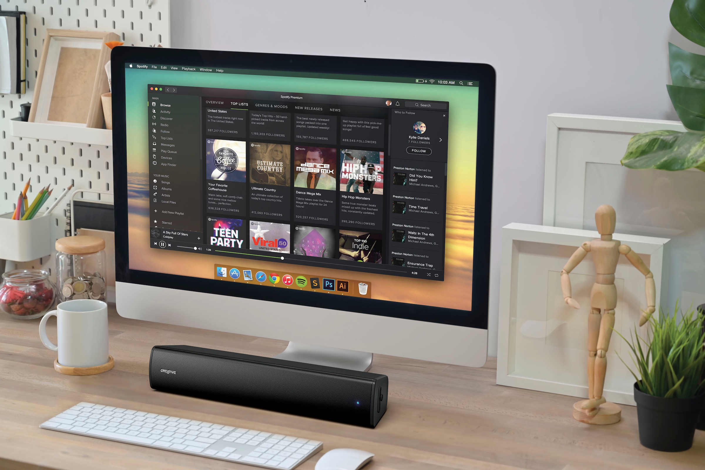 Creative Soundbar »Stage Air V2« 2.0 (Bluetooth Extra Bass | Lautstärkeregelung 10 W) Bluetooth, USB