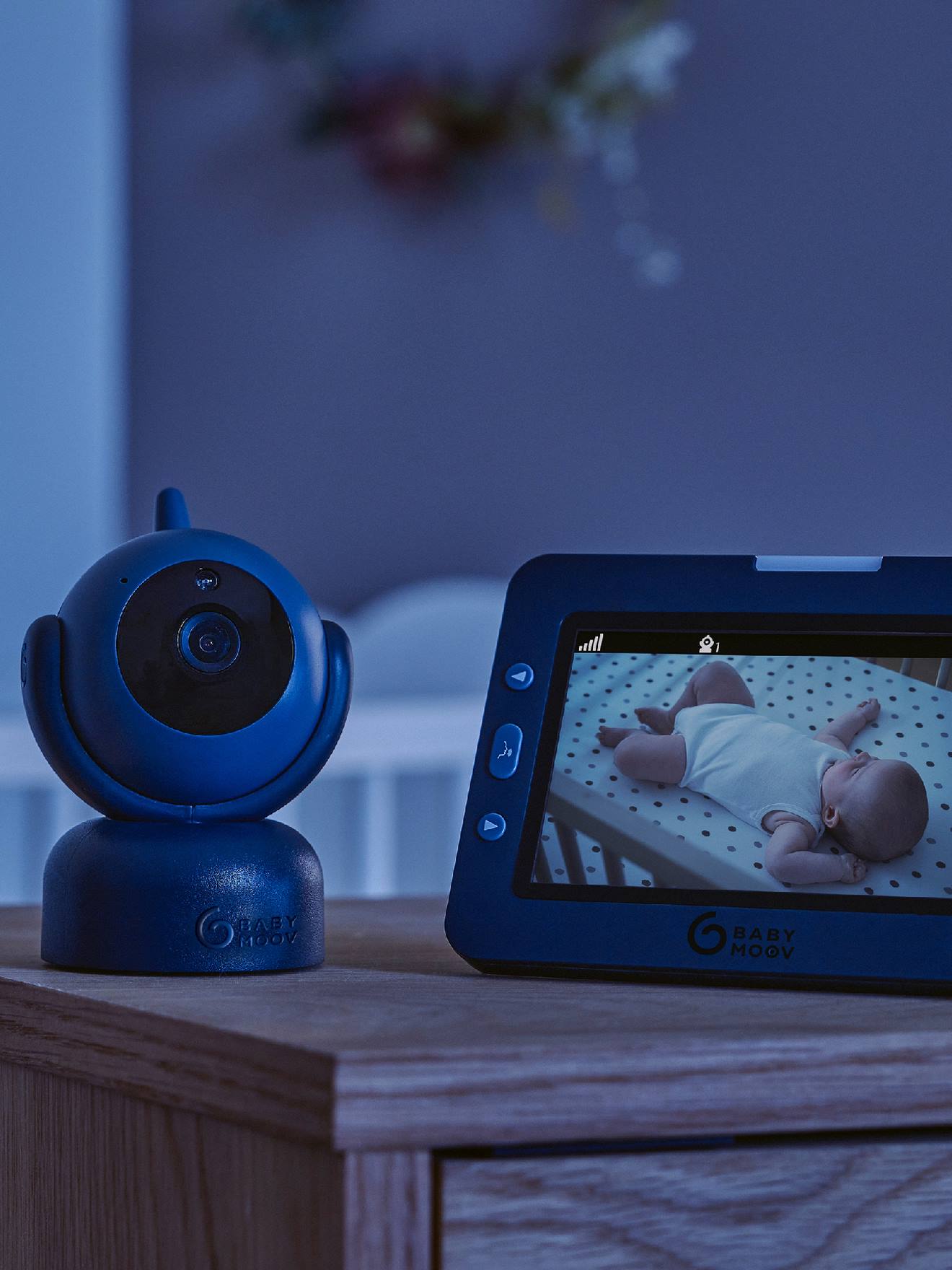 Monitor de bebê Yoo Master+ BABYMOOV azul