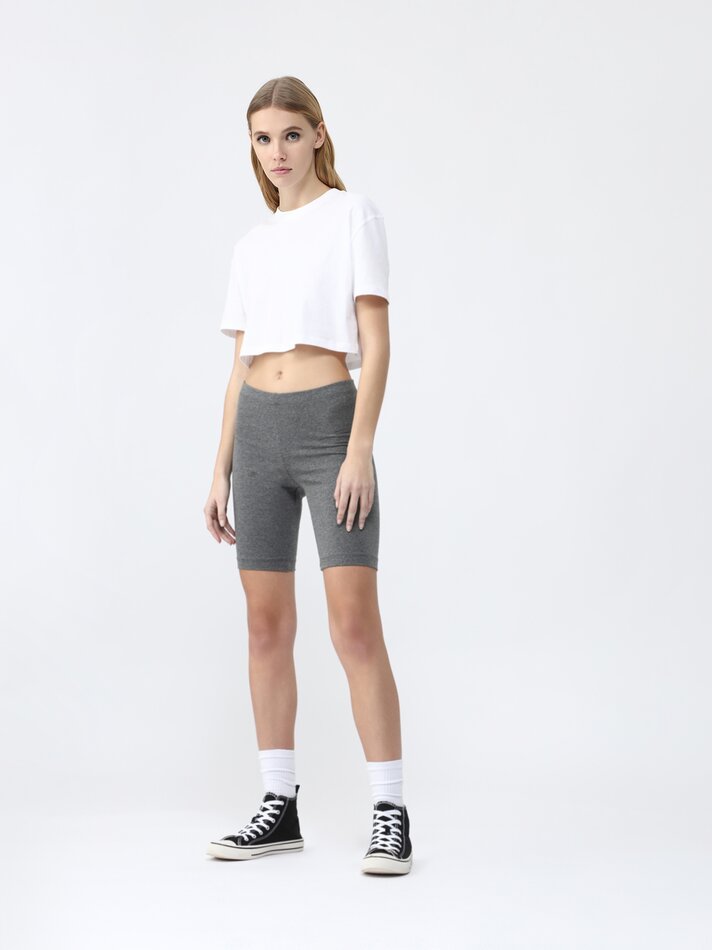 Conjunto com 2 tops cropped básicos - Branco