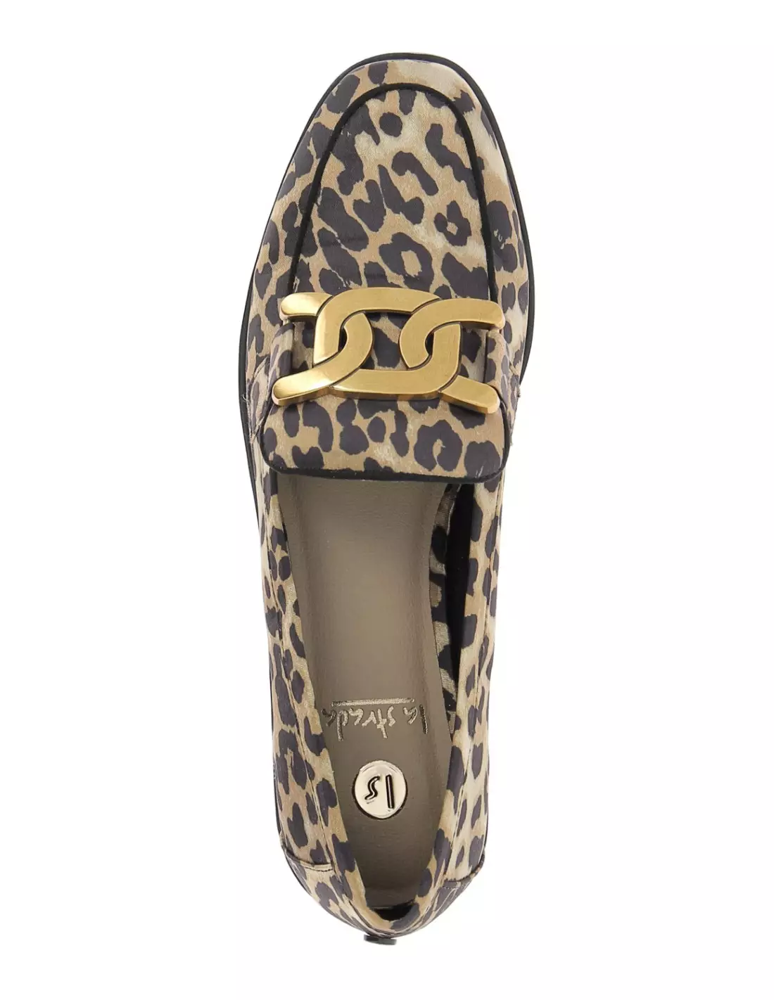 LA STRADA 2200127 - Mocassins & bateaux BEIGE-BLACKLEOPARDSATIN