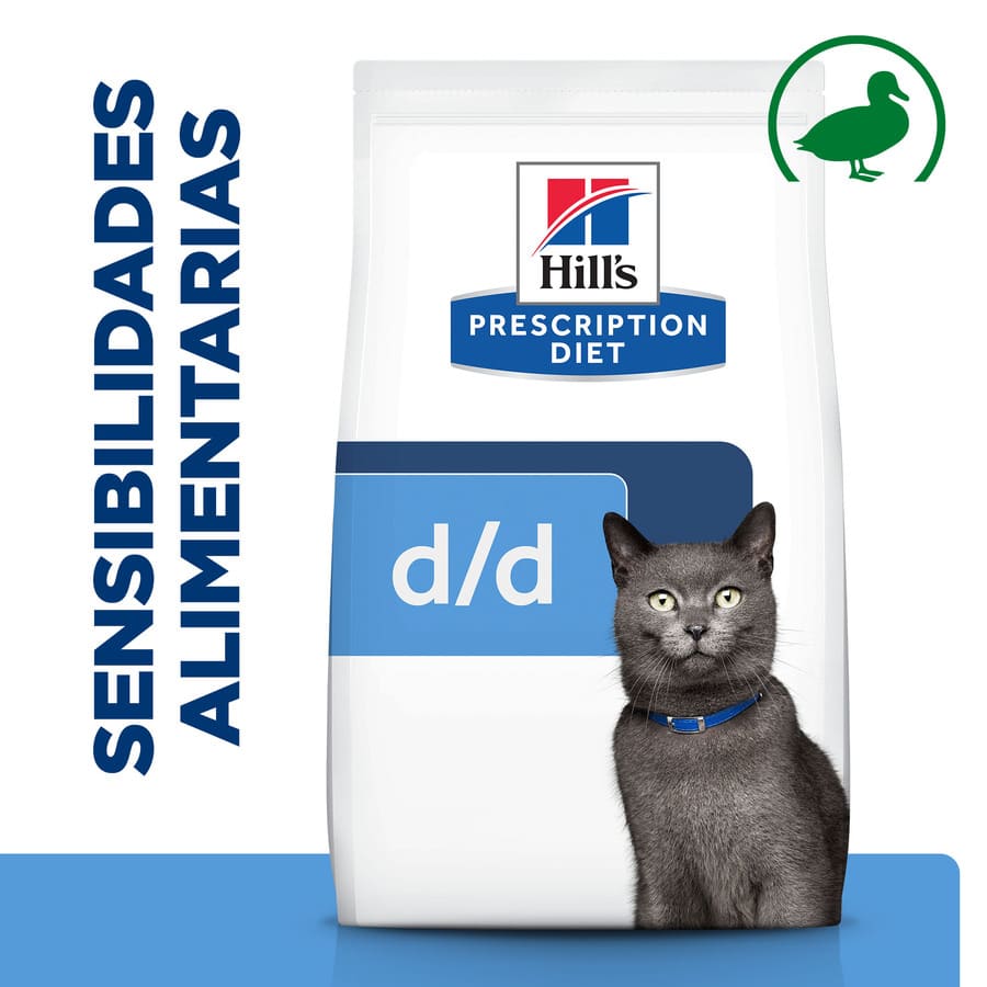 Ração para gatos Hill's Prescription Diet Food Sensitivities d/d Duck