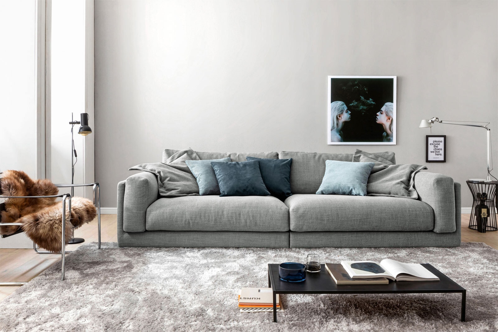 Ole Gunderson Bigsofa LASSE silver