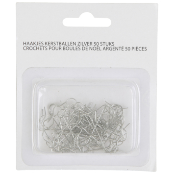 Christmas Goods kerstbalhaakjes zilver 50 stuks