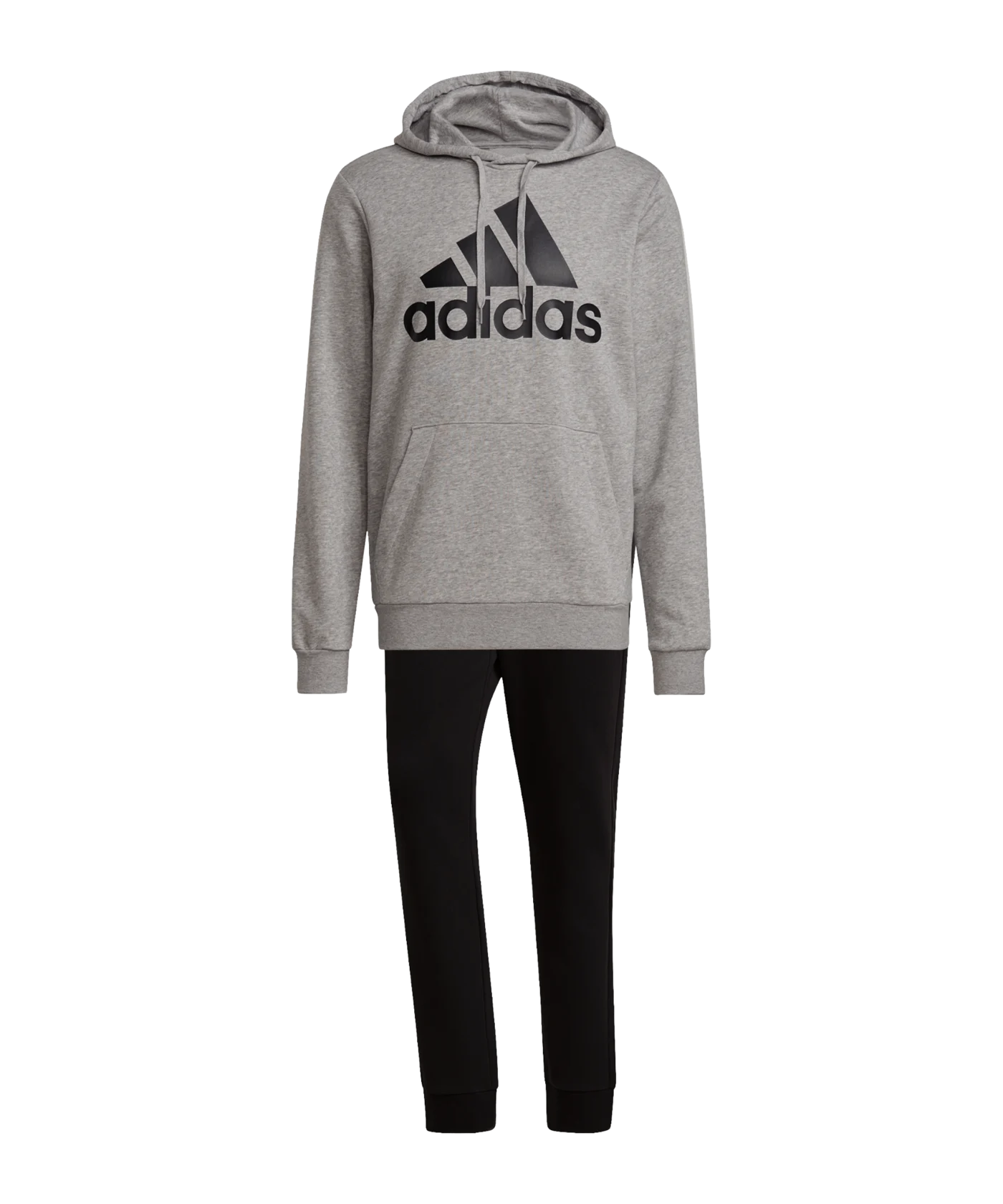 adidas Big Logo Freizeitanzug Grau Schwarz