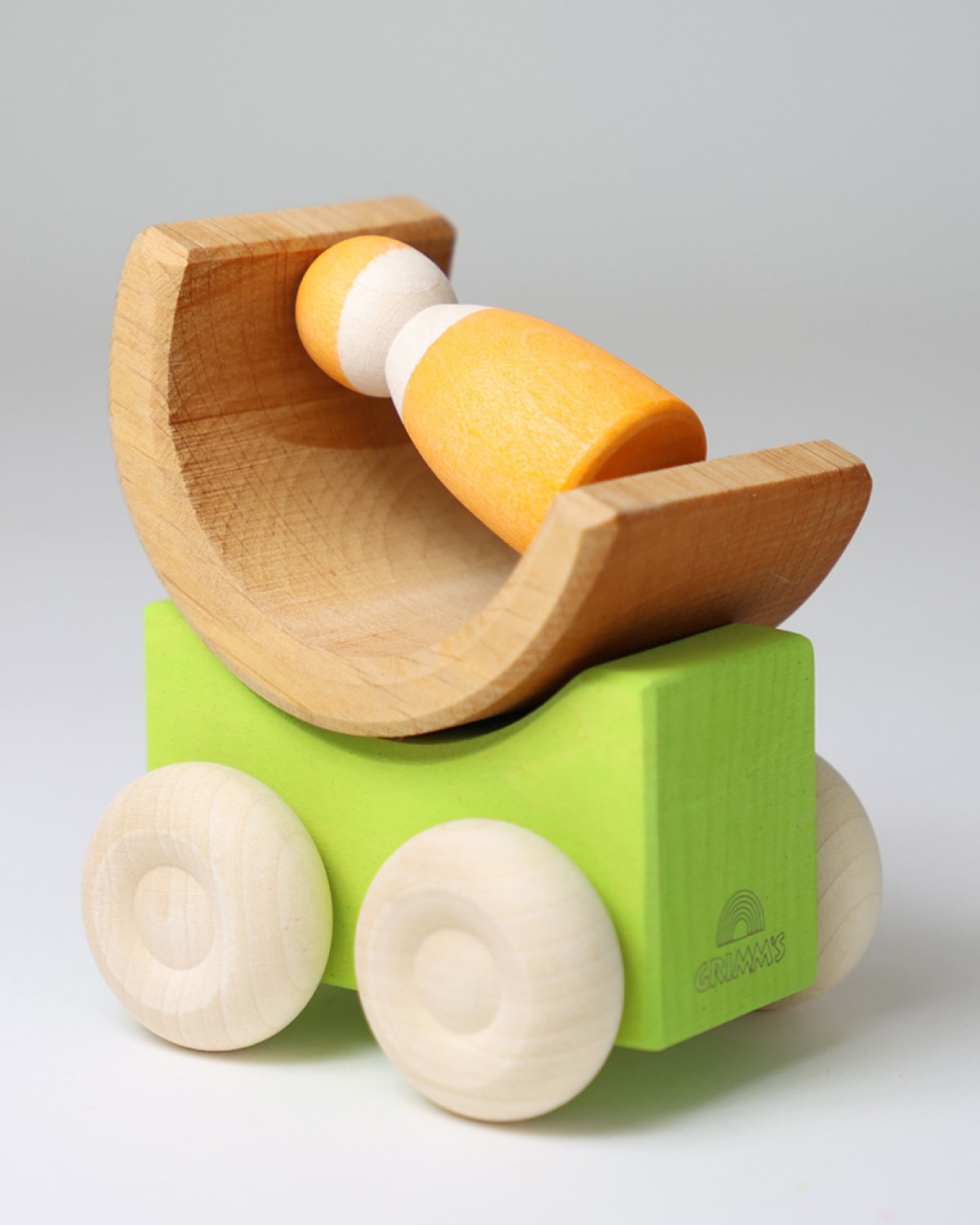 Stablebil i tre – Håndlaget Treleke – 9cm