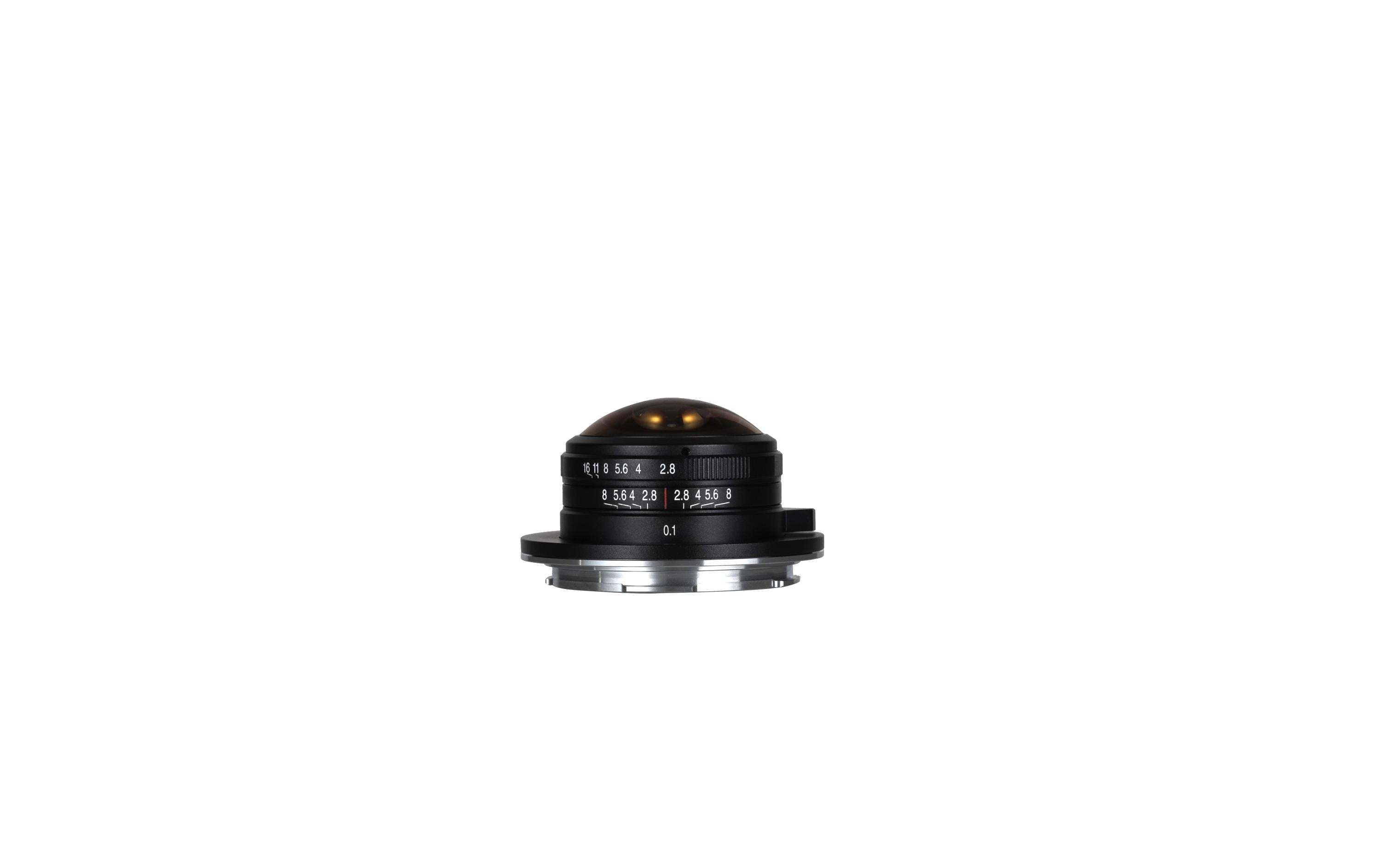 Festbrennweite 4 mm F/2.8 Fisheye – Canon RF<br>Fisheye-Objektiv mit einzigartigem 210°-Sichtwinkel