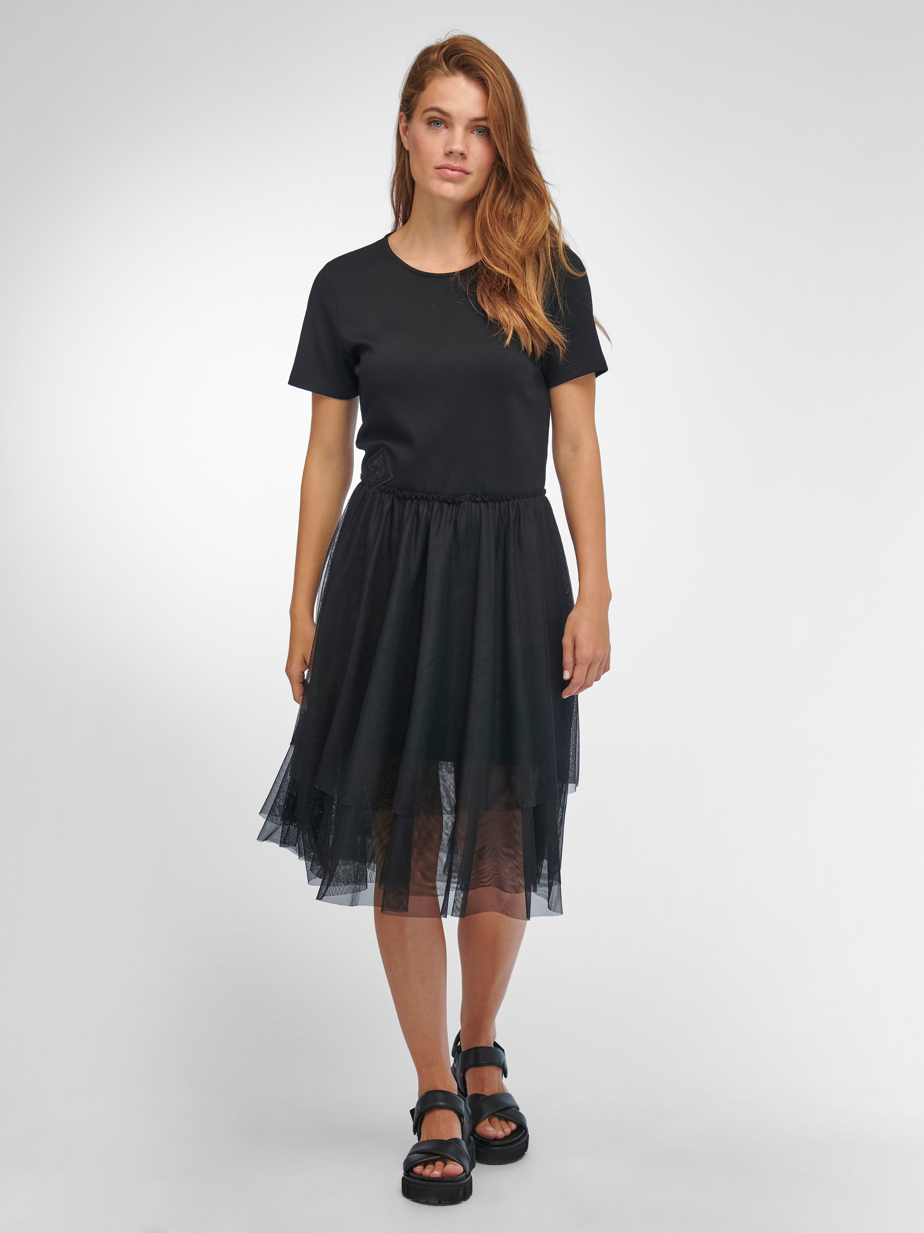 Jersey-Kleid mit 1/2-Arm