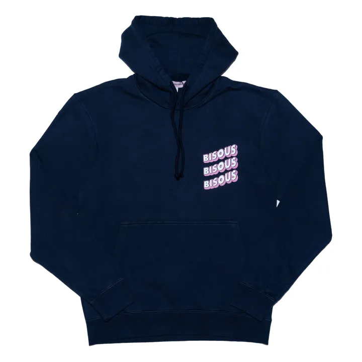 Bisous Skateboards Hoodie Sonics | Bleu marine