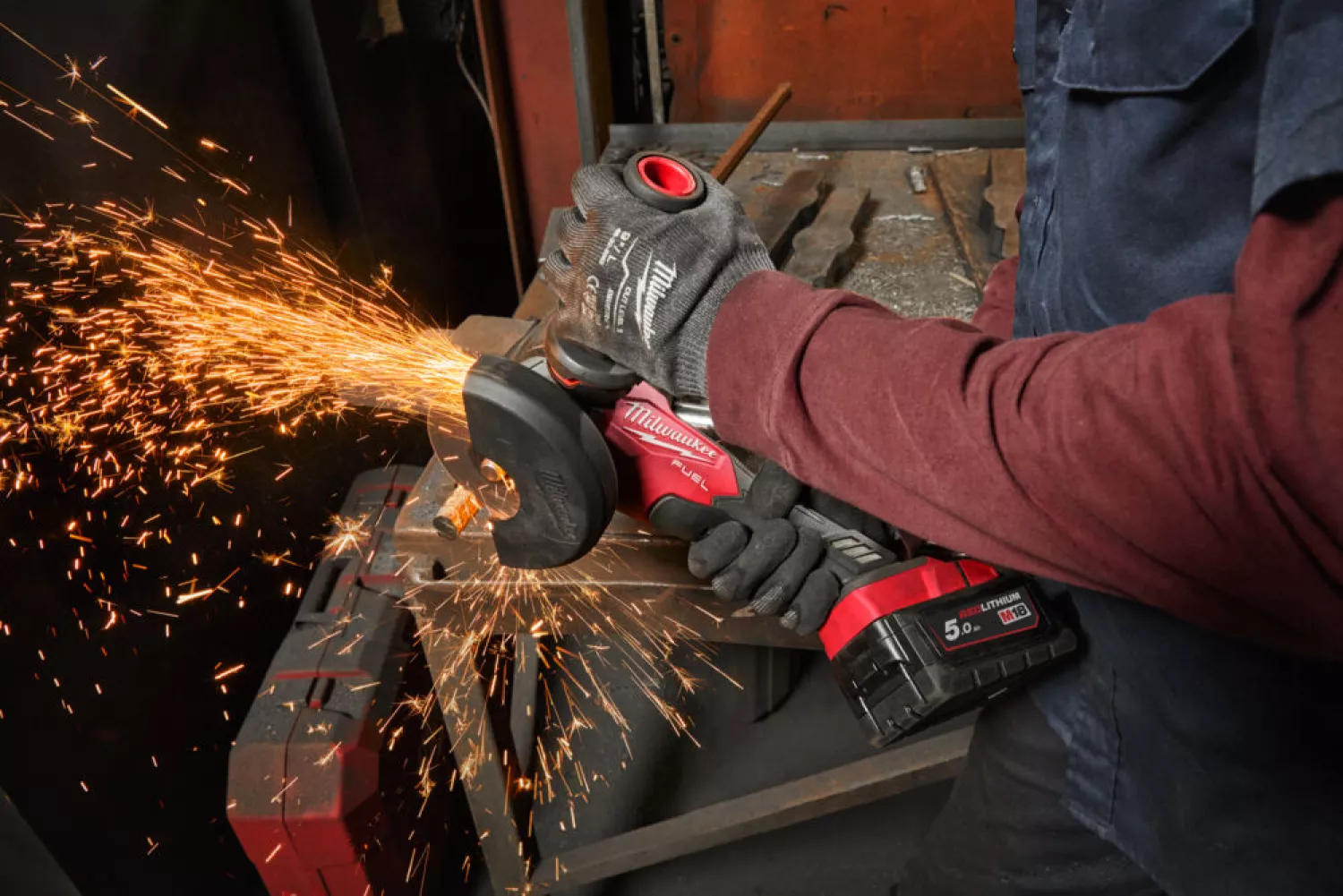 Milwaukee M18 FSAG125X-0 18V Li-ion accu Haakse slijper body -125mm