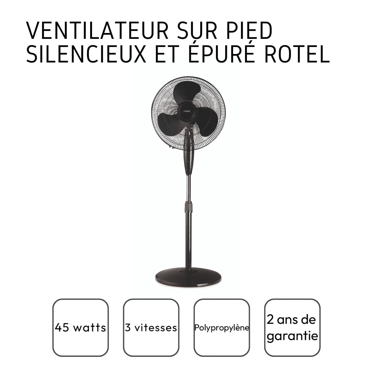 Ventilateur sur pied oscillant Rotel Rotel