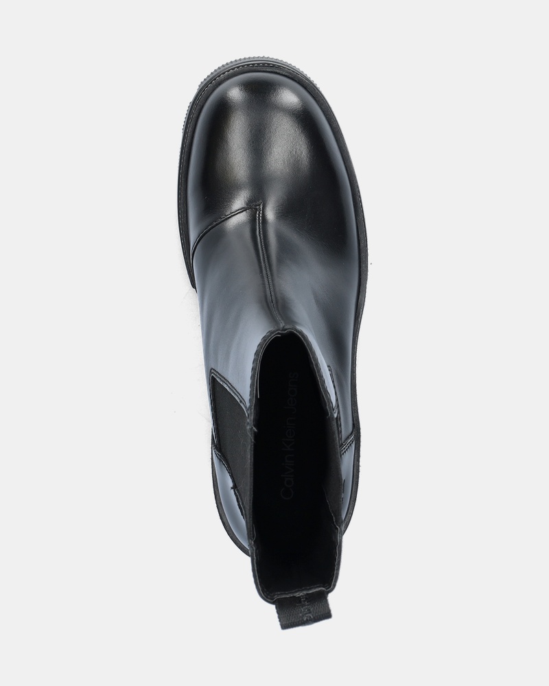 Calvin Klein Chunky Heeled Chelsea Chelseaboots  - zwart