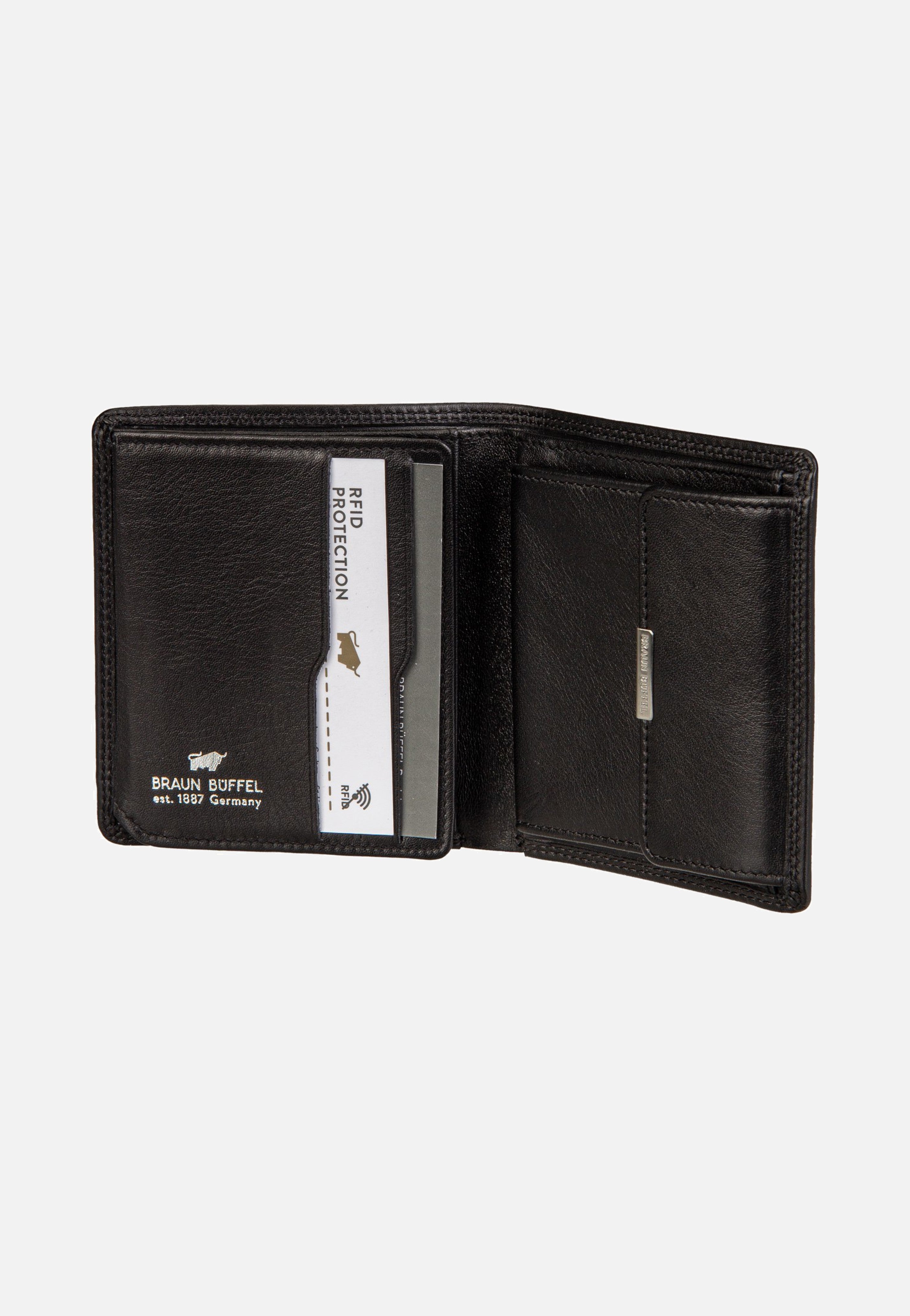 Golf RFID Coin Wallet Carré 6Cs Black - Portemonnaie