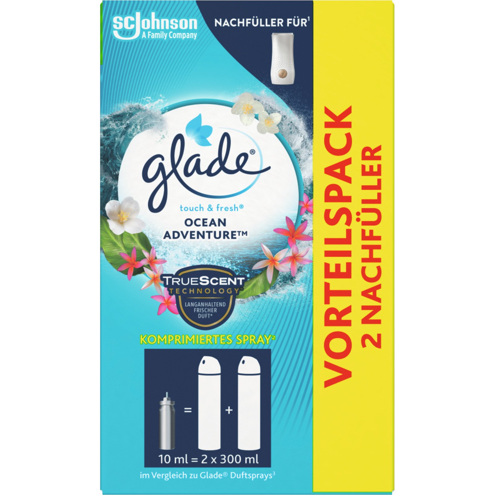 Glade Touch & Fresh Ocean Adventure Refill 2x10ml