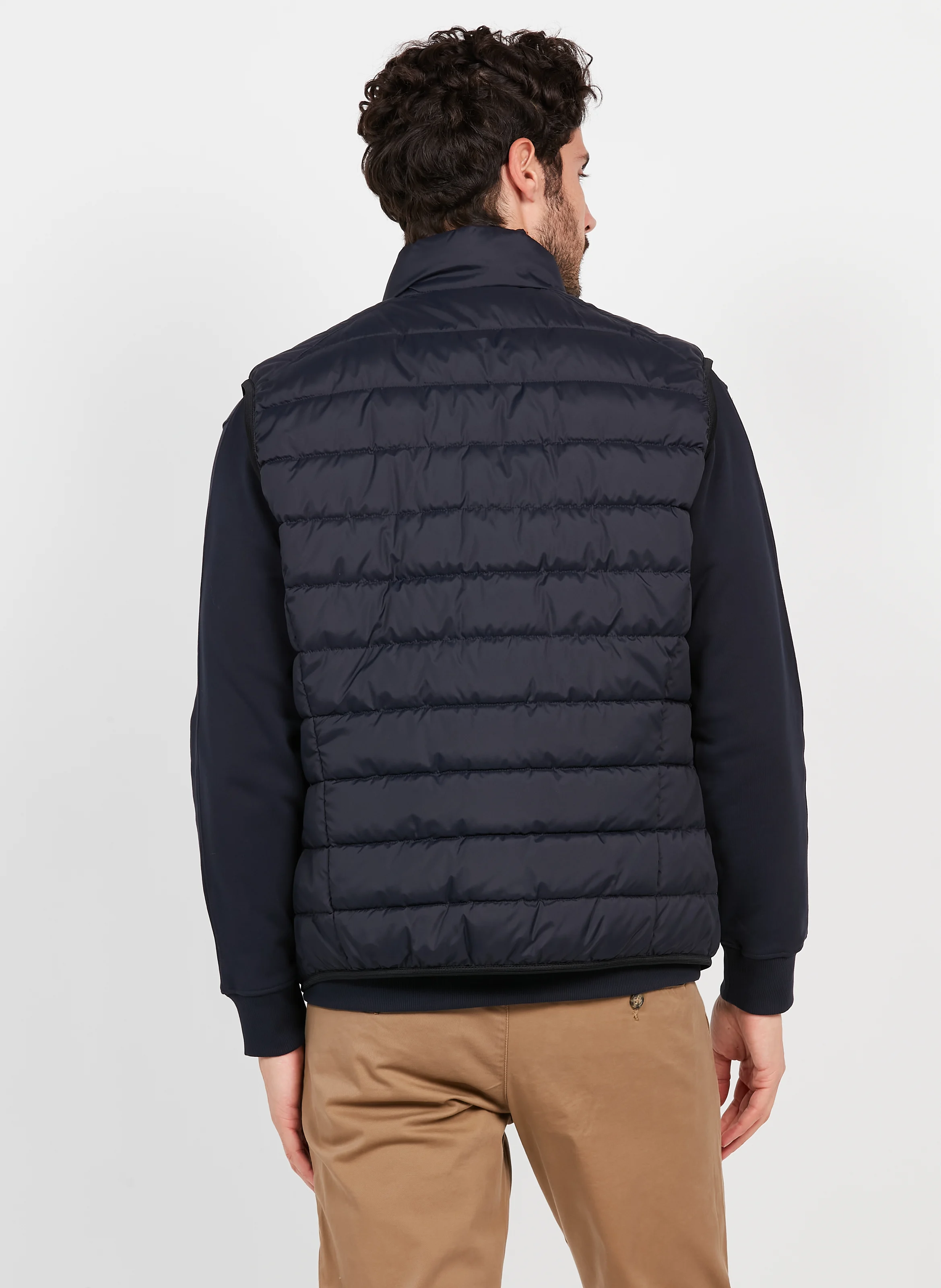 Doudoune sans manches en polyester recyclé | Bleu